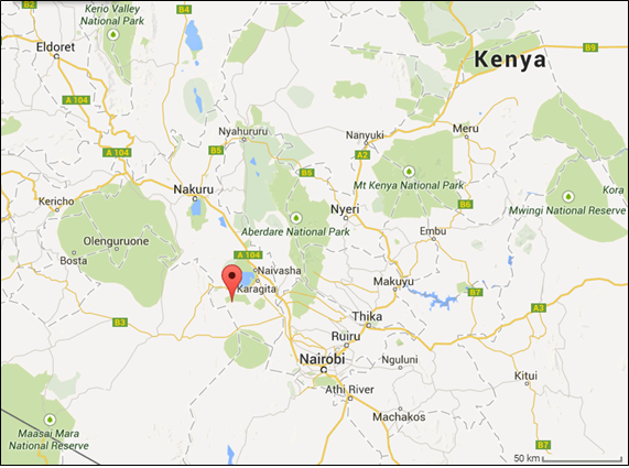 Olkaria project location